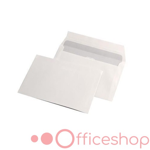 Plic, hârtie albă, С6 (114x162 mm), clapetă cu silicon (SKL), 1040 (1000)